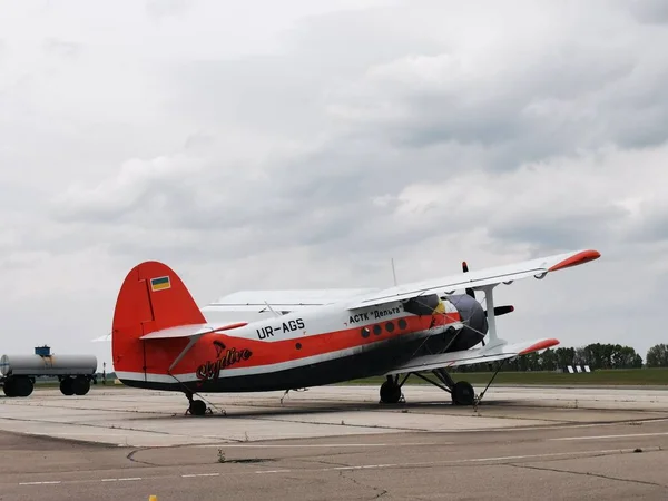 Szovjet Könnyű Többcélú Légi Járművek Egy Hajtóműves Dugattyús Kétsík Merevítőszárnnyal — Stock Fotó