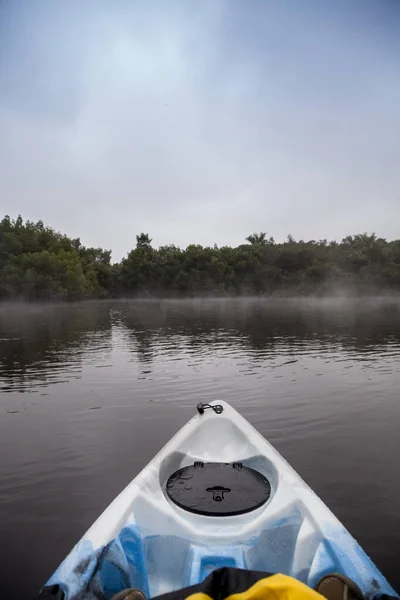 Kayak Long Rivière Orange Brumeuse Fort Myers Floride — Photo