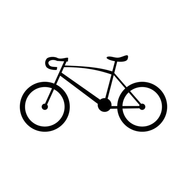 Bicycle Vector Icon Isolated White Background Vector Illustration — Stock Vector