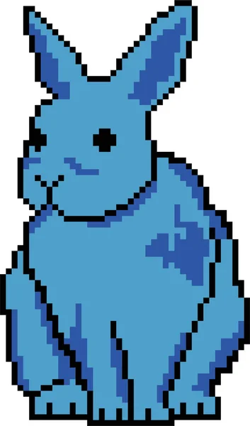 Conejo Con Pixel Art Ilustración Vectorial — Archivo Imágenes Vectoriales
