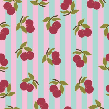 Kiraz meyve seamless modeli 
