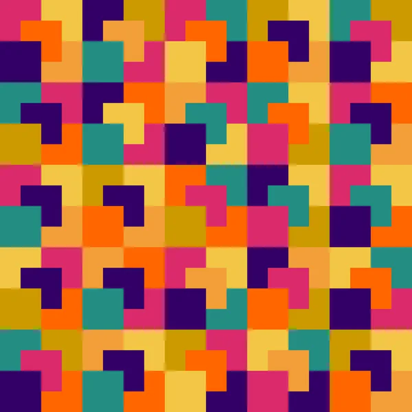 Geometrische geschichtete Quadrate nahtloses Muster — Stockvektor