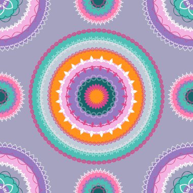 Mandala çiçek Seamless Modeli