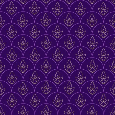 Soyut geometrik yarım daire biçimsiz desen