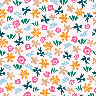 Kültürel arka planda Ditsy çiçek deseni
