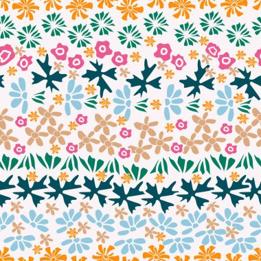 Bahar desenli çiçeksiz desen