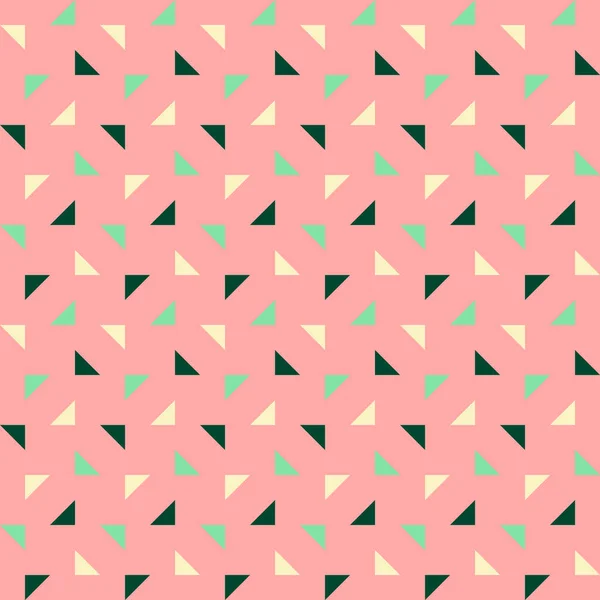 カラフルな三角形のシームレス パターン — ストックベクタ