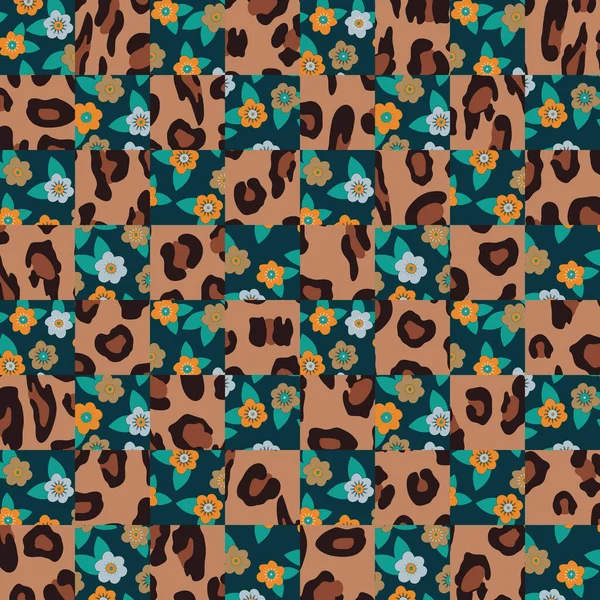 Naadloze abstract kleurrijk patchwork patroon — Stockfoto