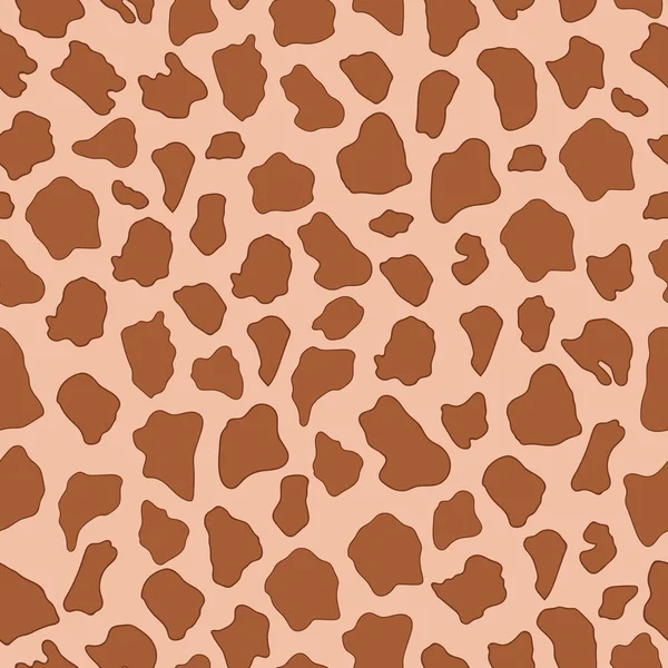 Giraffe huidtexturen naadloos patroon — Stockvector