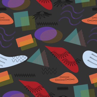 Soyut geometrik vektör kusursuz sanat tasarımı