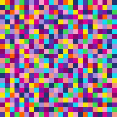 Neon renkli kareler soyut dikişsiz arkaplan