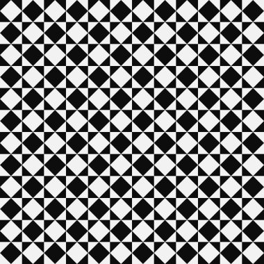 Siyah ve beyaz köşegen kontroller kusursuz desen