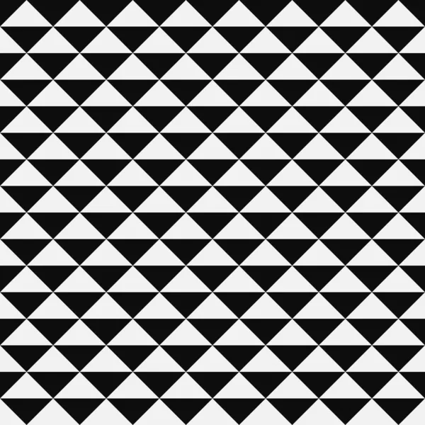 Siyah beyaz üçgenler dikişsiz desen — Stok Vektör