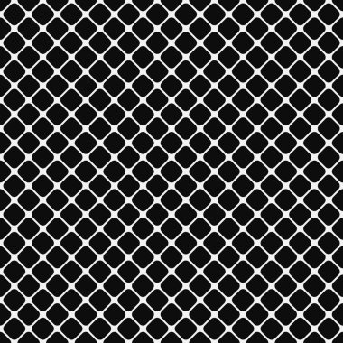 Kusursuz tek renkli yuvarlak köşegen desenli arka plan. Vektör çizimi. Kumaş, duvar kağıdı ve moda baskısı için mükemmel..