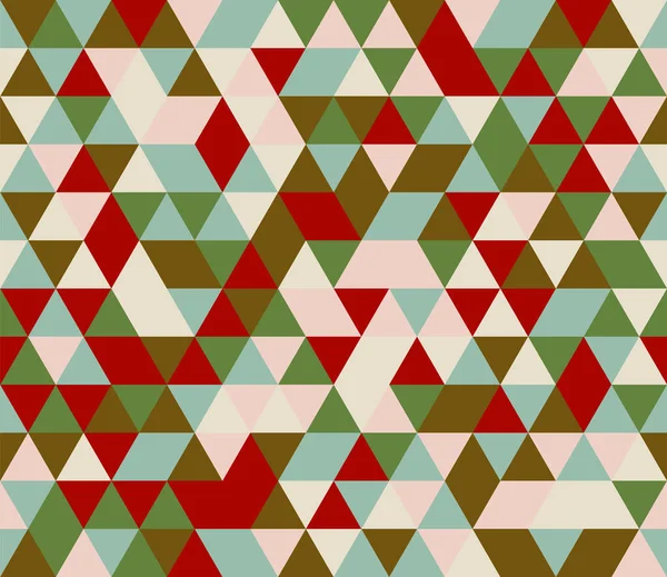 Geometrische Formen Retro Stil Nahtlose Muster Dreieck Mehrfarbigen Hintergrund Druck — Stockvektor