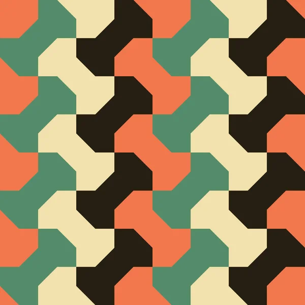 Geometrische Vektor Moderne Tessellation Nahtlose Muster Perfekt Für Textilien Kissendruck — Stockvektor