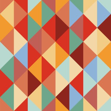 Abstract geometric diamond shaped seamless pattern. Vector illustration. Subtle kids design for decor, wallpaper and fabric.