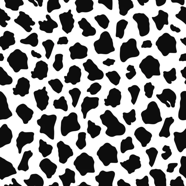 Черно Белая Кожа Жирафа Бесшовный Узор Монохромные Обои Кожи Перфект — стоковый вектор