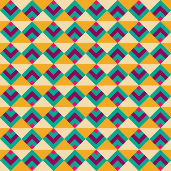 Retro geometric vector seamless pattern. Vector Illustration.
