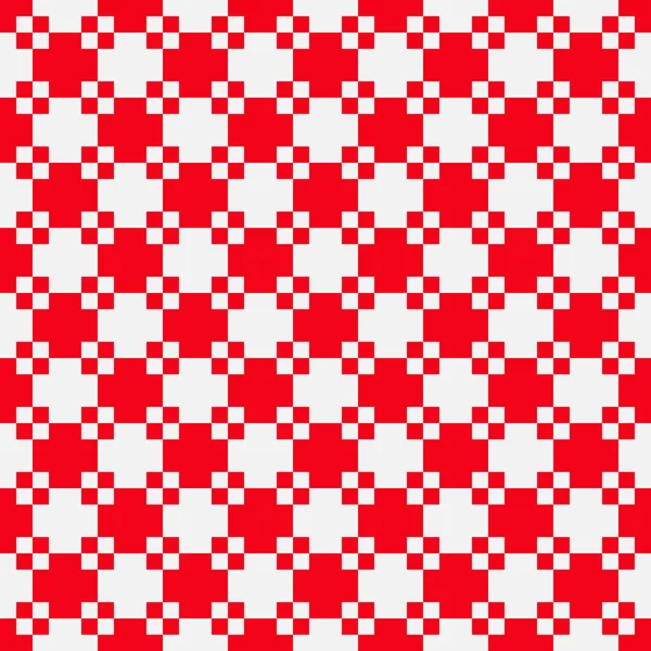 Seamless Geometric Art Stylish Pattern White Red Colored Decorative Background — Archivo Imágenes Vectoriales