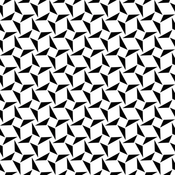 Siyah Beyaz Üçgenler Geometrik Dikişsiz Desen Duvar Kağıdı Şablon Dolguları — Stok Vektör