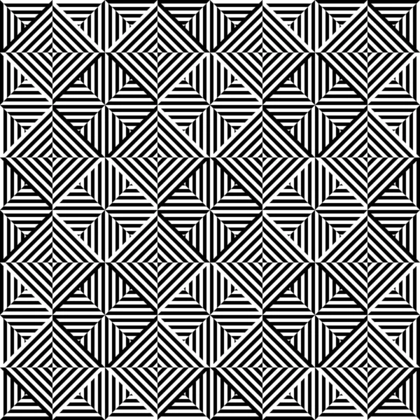 Abstract Art Seamless Pattern Decorative Black White Optical Illusion Texture — стоковый вектор