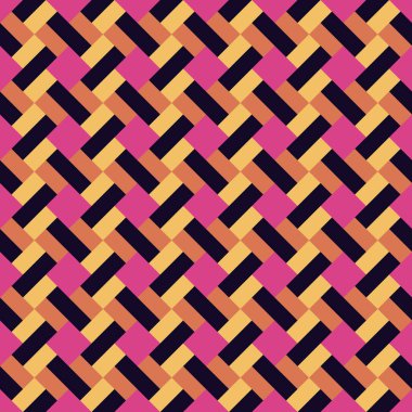 Weave seamless pattern. Stylish woven texture. Textile knitted repeat tiling wallpaper. Perfect for decorative fabric and clothing.