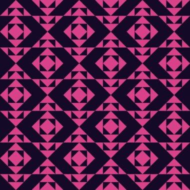 Soyut geometrik moda, kusursuz desen. Vektör renkli geometrik arkaplan. Giysiler, duvar kağıtları, kumaşlar ve ambalajlar için mükemmel..