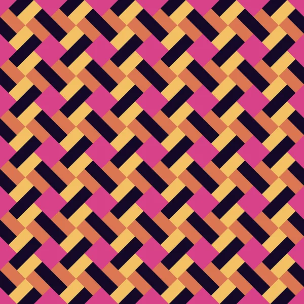 Weave Seamless Pattern Stylish Woven Texture Textile Knitted Repeat Tiling — Vector de stock