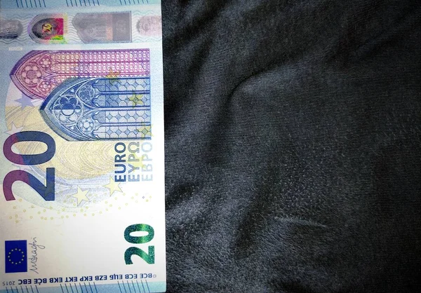 Money Euro Banknote Close — Zdjęcie stockowe