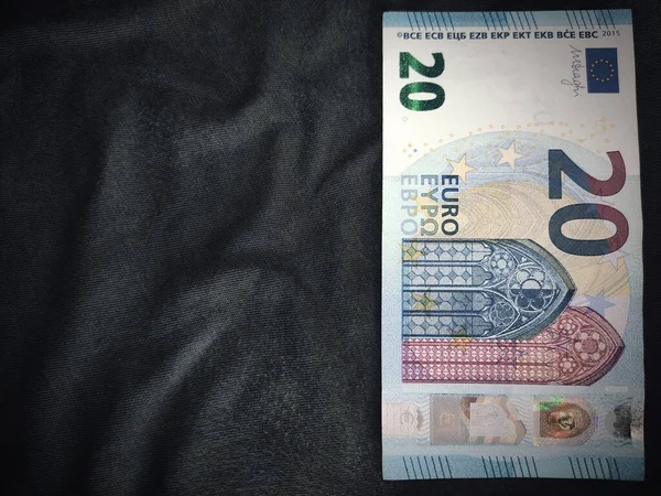 Bir Euro Banknotunun Yakın Plan Çekimi — Stok fotoğraf