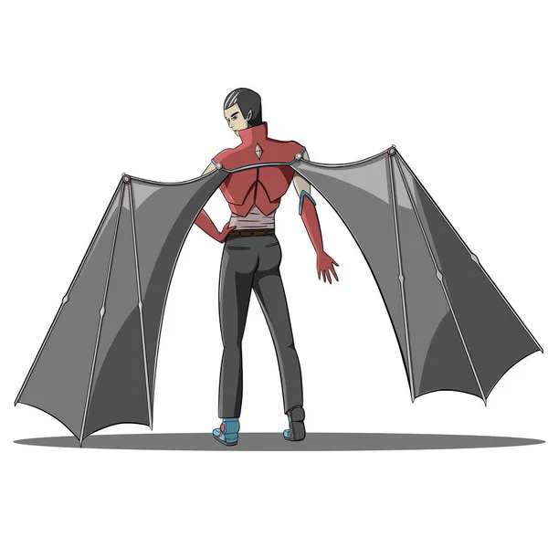 Vector Illustratie Van Modieuze Dracula Goed Voor Halloween Thema Etc — Stockvector
