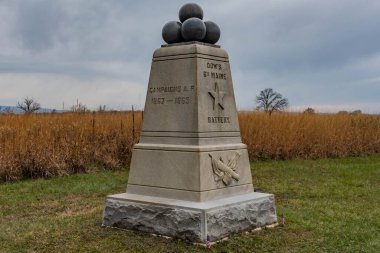Dows Anıtı 6. Maine Bataryası, Gettysburg Ulusal Askeri Parkı, Pennsylvania, ABD