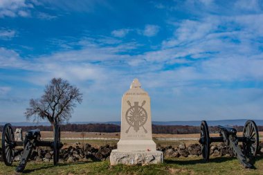Arnold Anıtı Bataryası, Gettysburg Ulusal Askeri Parkı, Pennsylvania, ABD