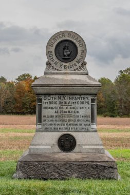 80. New York Piyade Anıtı, Gettysburg Ulusal Askeri Parkı, Pennsylvania, ABD