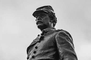 Abner Doubleday Anıtı 'nın Kapanışı, Gettysburg Ulusal Askeri Parkı, Pennsylvania, ABD