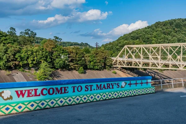 Bienvenido Iglesia Católica Bizantina Marys Johnstown Pennsylvania — Foto de Stock