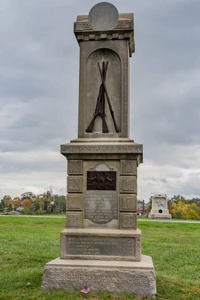 Μνημείο Του 151Ου Πεζικού Της Πενσυλβάνια Gettysburg National Military Park — Φωτογραφία Αρχείου