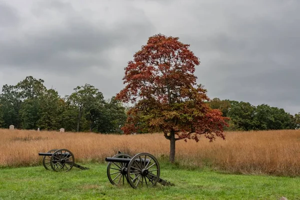 Gettysburg Savaş Alanındaki Sonbahar Renkleri Pennsylvania Abd — Stok fotoğraf