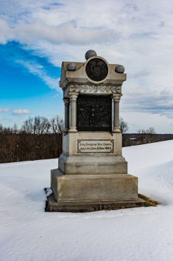 1. New York Hafif Topçu Anıtı, Gettysburg Ulusal Askeri Parkı, Pennsylvania, ABD