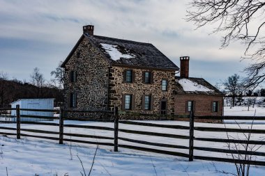 Michael Bushman 'ın Kış Evi, Gettysburg Ulusal Askeri Parkı, Pennsylvania, ABD