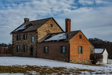 Michael Bushman 'ın Kış Evi, Gettysburg Ulusal Askeri Parkı, Pennsylvania, ABD