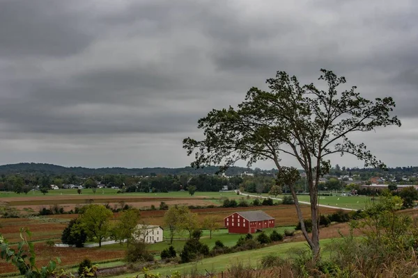 Mózes Mclean Farm Egy Felhős Őszi Napon Gettysburg Pennsylvania Usa — Stock Fotó