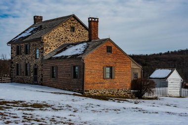 Michael Bushman 'ın Kış Evi, Gettysburg Ulusal Askeri Parkı, Pennsylvania, ABD