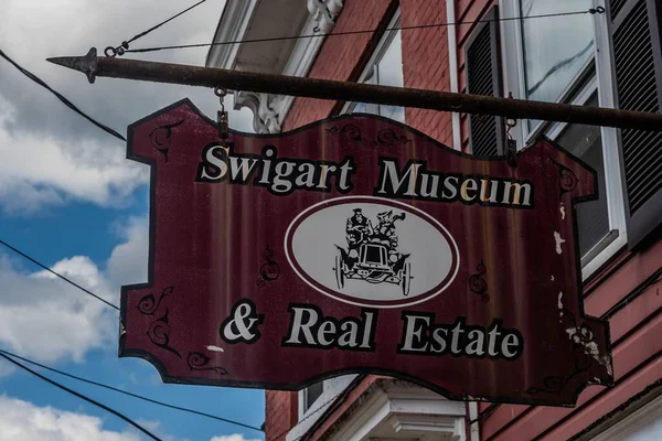 Swigart Museum Real Estate Sign Huntingdon Pensilvania — Foto de Stock