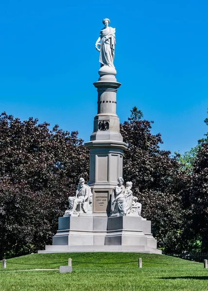 Ulusal Asker Anıtı Nda Yaz Gettysburg Ulusal Mezarlığı Gettysburg Pennsylvania — Stok fotoğraf
