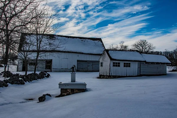 Slyder Farm Outbuildings Gettysburg Nemzeti Katonai Park Pennsylvania Usa — Stock Fotó