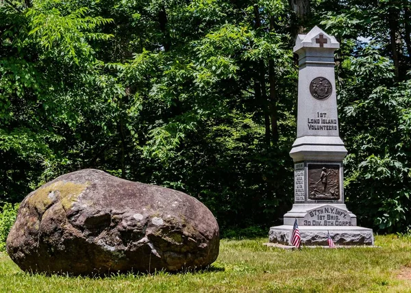 1St Long Island Volunteers Monument Gettysburg National Military Park Pennsylvania — 스톡 사진