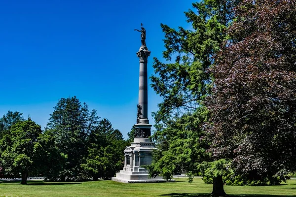 New York State Monument Gettysburg National Cemetery Pennsylvania — Foto de Stock
