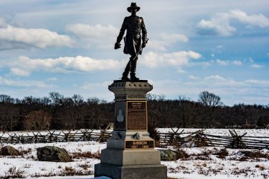 Tuğgeneral John Gibbon Anıtı, Gettysburg Ulusal Askeri Parkı, Pennsylvania, ABD